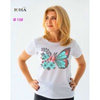 Жіноча футболка для вишивки бісером або нитками "Метелик 2"